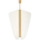 Sean Lavin Nyra LED 42.2 inch Plated Brass Chandelier Ceiling Light, Integrated LED