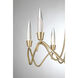 Sofia LED 30 inch Noble Brass Chandelier Ceiling Light