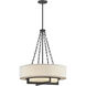 Brentwood 4 Light 24 inch Matte Black Pendant Ceiling Light