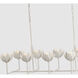 Julie Neill Alberto LED 50.5 inch Plaster White Linear Chandelier Ceiling Light, Large