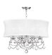 Newcastle 6 Light 24 inch Brushed Nickel Chandelier Ceiling Light