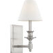 Washburn 1 Light 6.9 inch Satin Nickel Wall Sconce Wall Light, Essentials