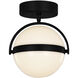 Globo LED 6.38 inch Matte Black Flush Mount Ceiling Light