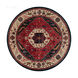 Ancient Treasures 96 inch Garnet/Navy/Khaki/Charcoal/Dark Brown/Eggplant Rugs, Wool