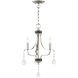 Laurel 3 Light 13 inch Brushed Nickel Mini Chandelier Ceiling Light