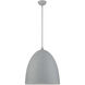 Arlington 3 Light 19 inch Nordic Gray with Brushed Nickel Accents Pendant Ceiling Light