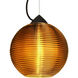 Kristall 8 1 Light Black Cord Pendant Ceiling Light