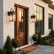 Damian 1 Light 15 inch Matte Black Outdoor Wall Lantern