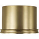 Griffin 1 Light 8.75 inch Aged Brass Flush Mount Ceiling Light