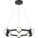 Biscayne LED 28 inch Matte Black Chandelier Ceiling Light