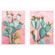 Blush Botanicals Pink and Turquoise and Green Framed Art, Propac