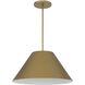 Jaz LED 21.88 inch Painted Brass Outdoor Pendant