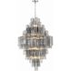 Addis 20 Light 31.5 inch Polished Chrome Chandelier Ceiling Light in Smoke