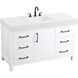 Nathan 54 X 34 inch White Bathroom Vanity Cabinet