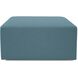 Universal 17 inch Turquoise Outdoor Ottoman, 36in Square, The Seascape Collection