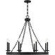 Seville 8 Light 34 inch Matte Black Chandelier Ceiling Light, Essentials