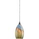 Geologic 1 Light 6 inch Satin Nickel Mini Pendant Ceiling Light