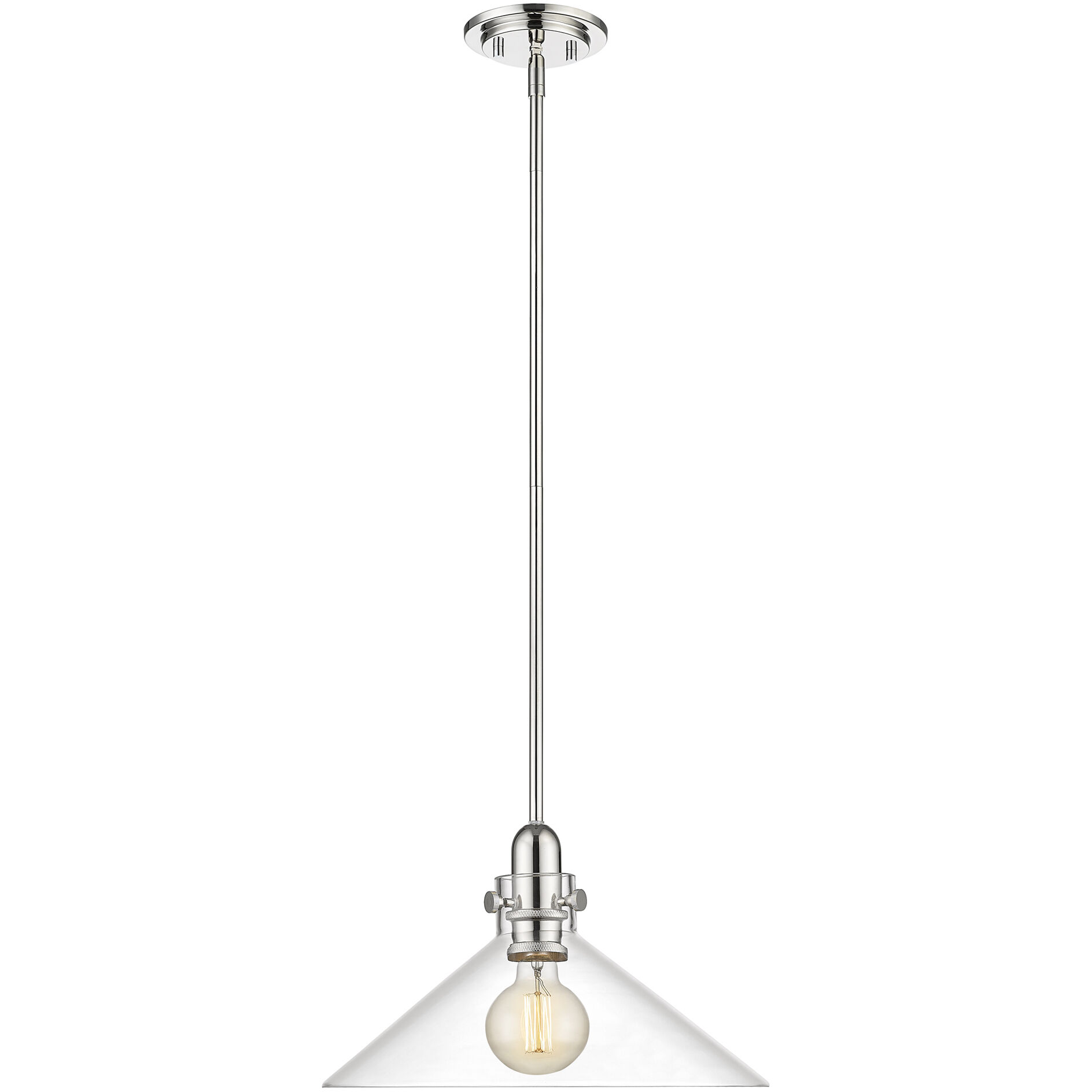 Dwyer 1 Light 15 inch Polished Nickel Pendant Ceiling Light
