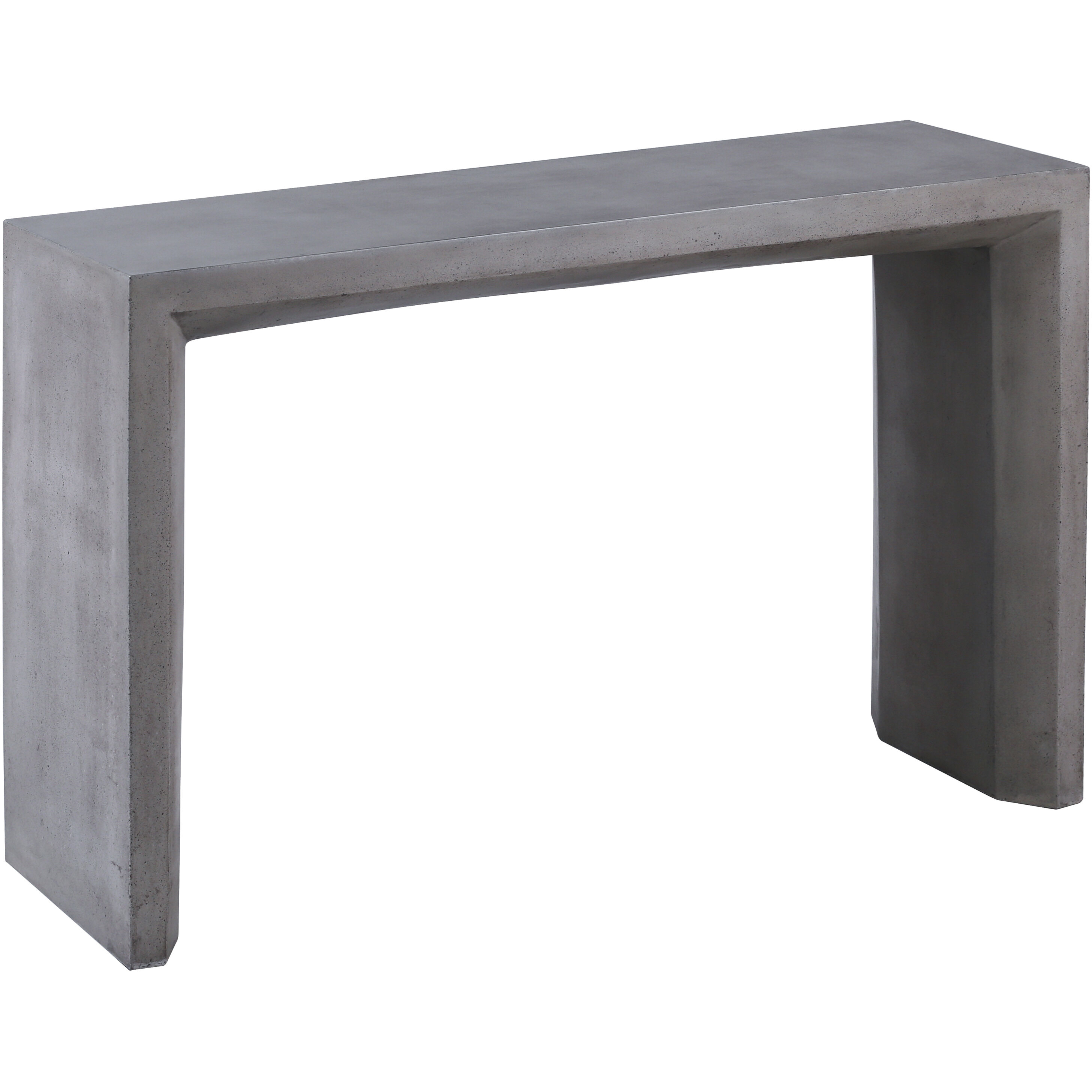 Chamfer 55.25 X 15.75 inch Polished Concrete Console Table