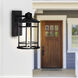 Belmont 1 Light 11 inch Black Outdoor Wall Light