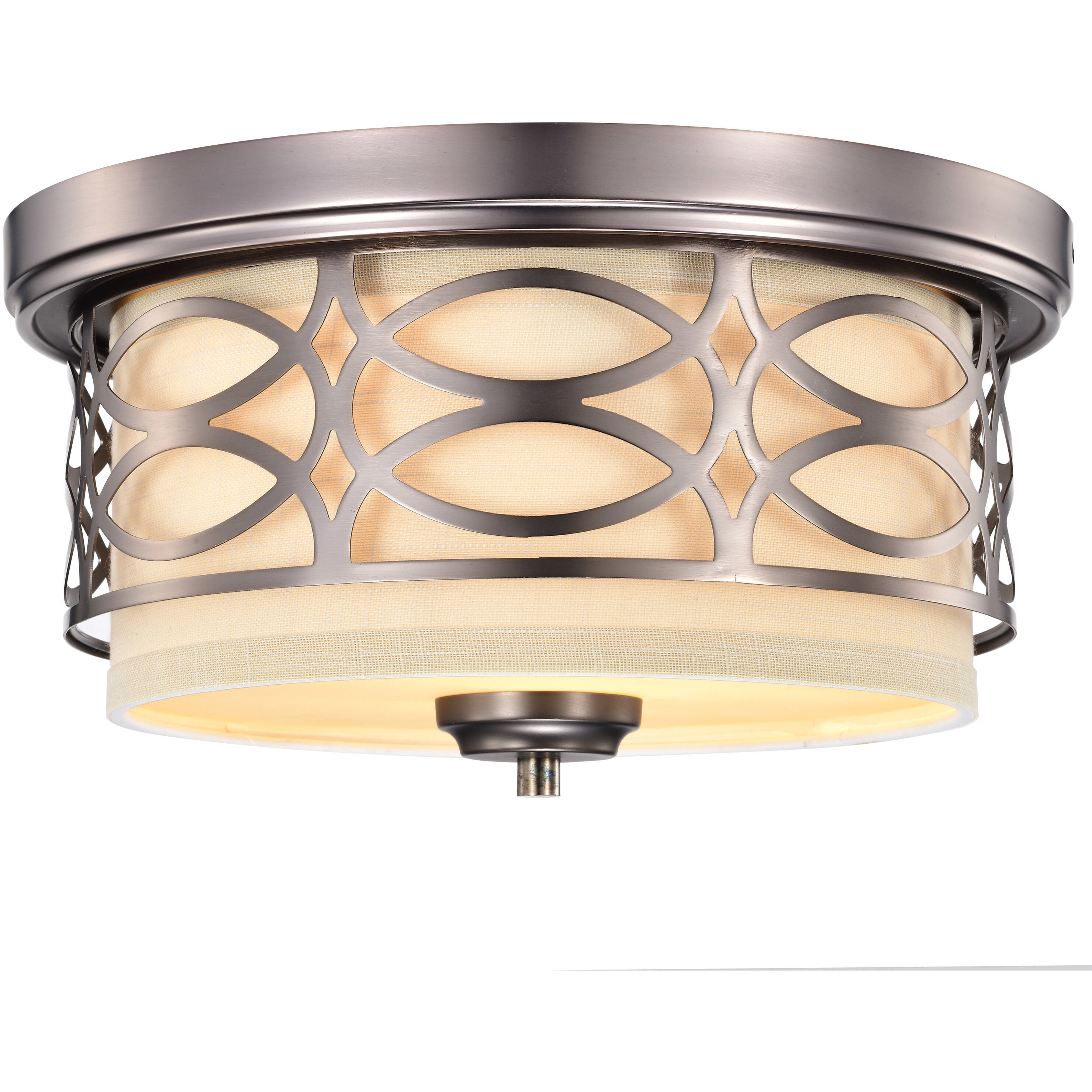 Harlow 2 Light 13.38 inch Hazel Bronze Flush Mount Ceiling Light
