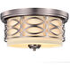 Harlow 2 Light 13.38 inch Hazel Bronze Flush Mount Ceiling Light