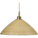 Spun 1 Light 20 inch Antique Brass Pendant Ceiling Light, Inline