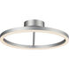 Zuben 19.75 inch Silver Semi-Flush Ceiling Light