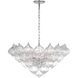 Julie Neill Caselli LED 35.5 inch Polished Nickel Basket Chandelier Ceiling Light