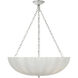 AERIN Rosehill LED 28 inch Polished Nickel Bowl Chandelier Ceiling Light