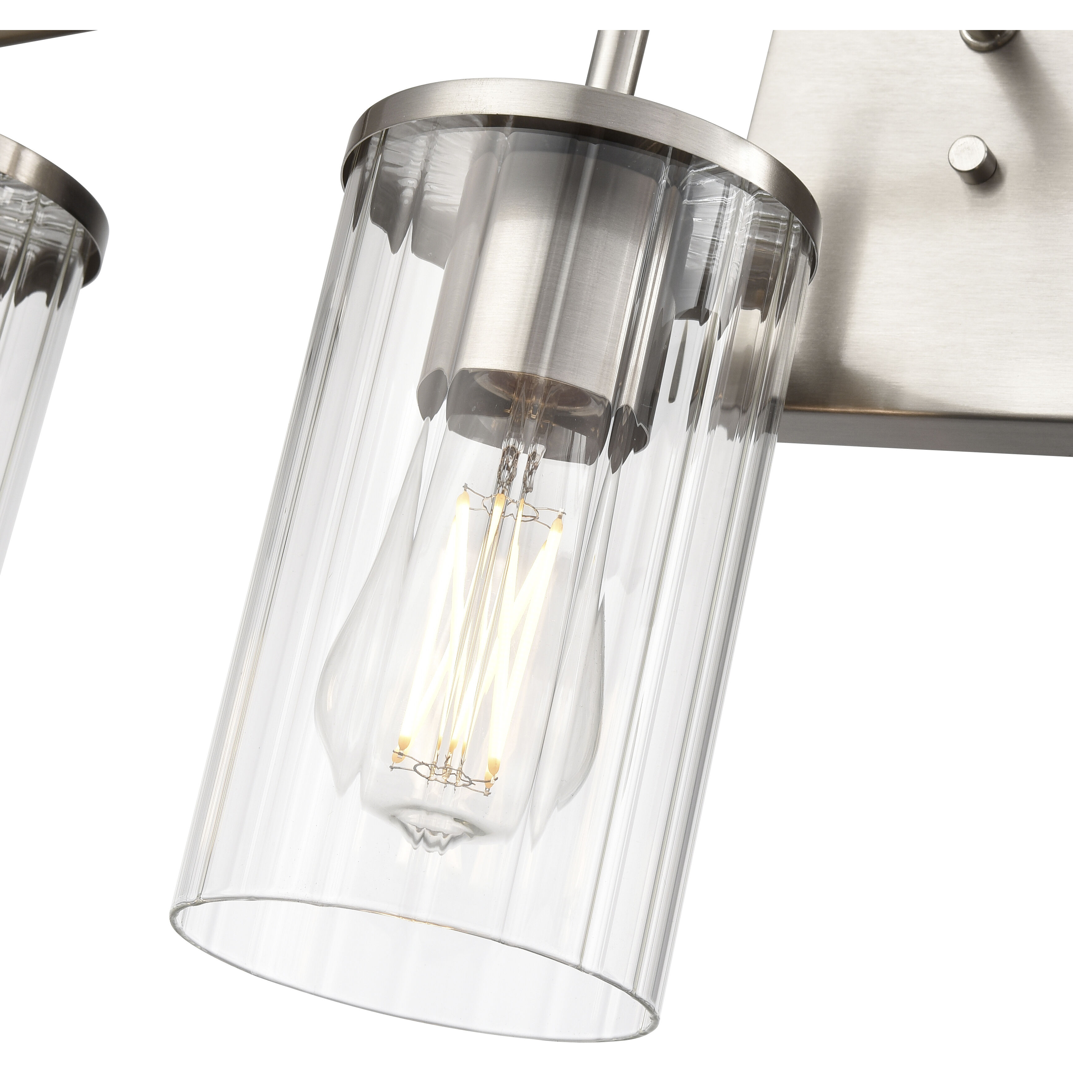 Beverlly 4 Light 28 inch Brushed Nickel Bathroom Vanity Light Wall Light