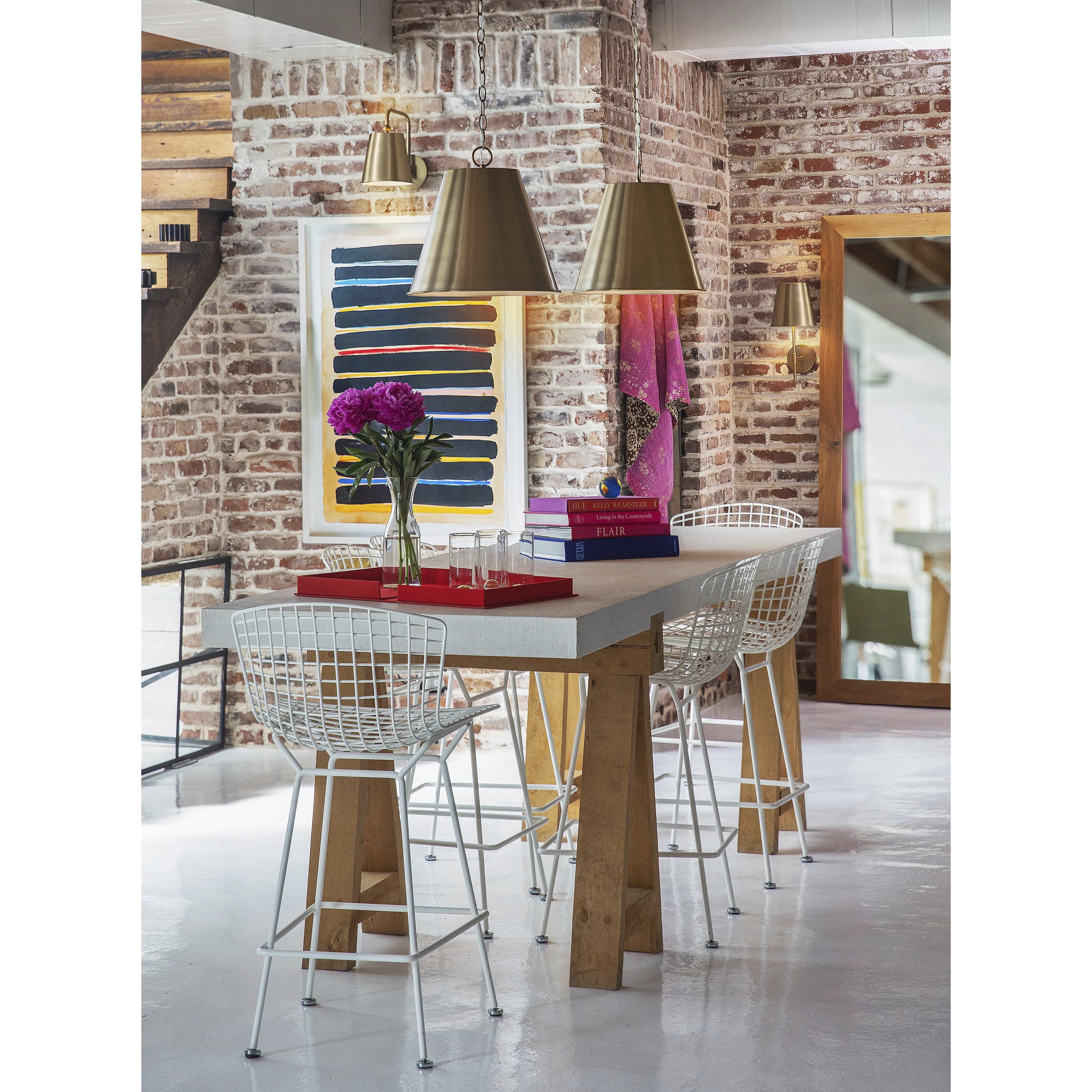 Blake LED 14 inch Lacquered Brass Pendant Ceiling Light