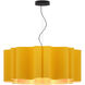 Paulina 31.5 inch Yellow Pendant Ceiling Light in Yellow/Ash, 32 in, WEP Collection