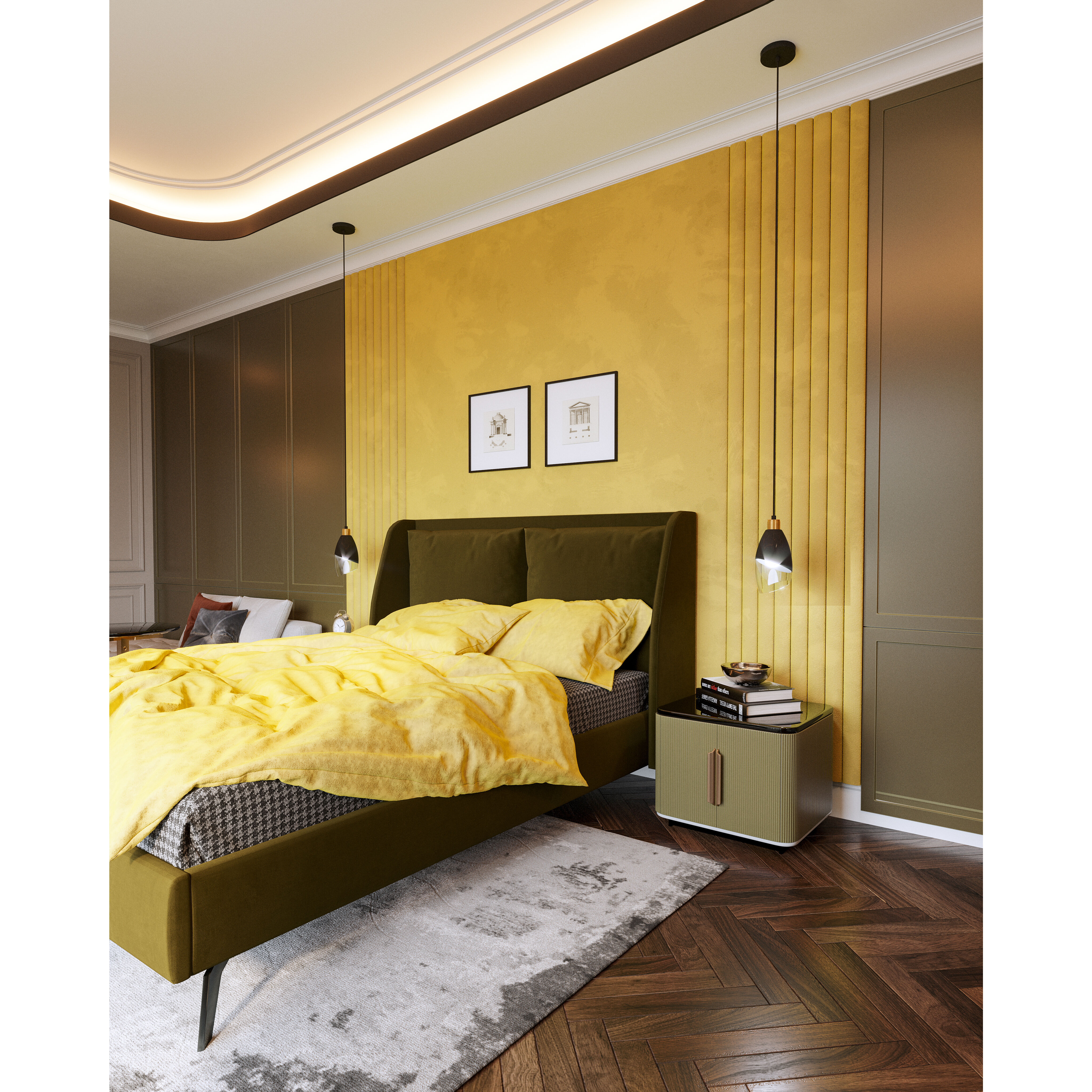 Alora Mood Capri Pendant Ceiling Light in Matte Black