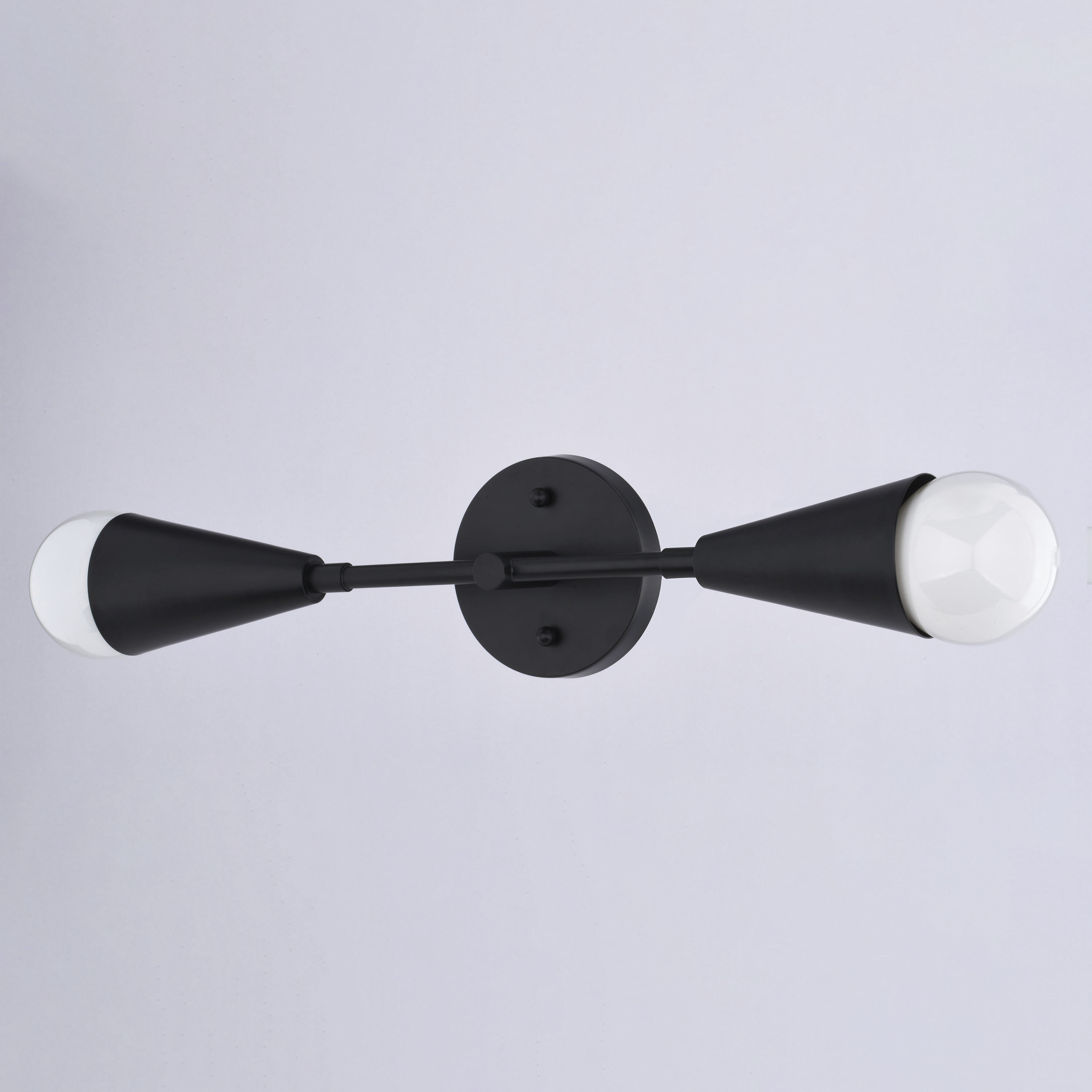 Zurich 2 Light 18 inch Matte Black ADA Wall Light