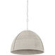 Woodlawn 1 Light 28.5 inch White Plaster Pendant Ceiling Light