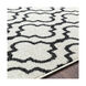 Seville 35 X 24 inch Black/White Rugs, Rectangle