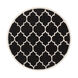 Transit 42 X 42 inch Black Indoor Area Rug, Round