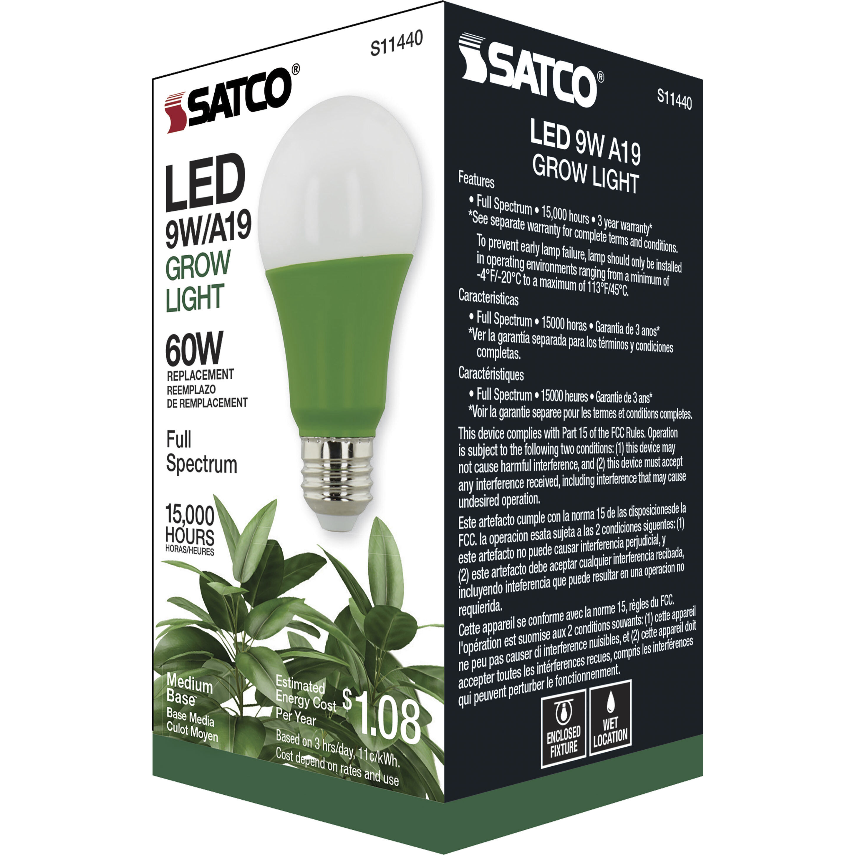 Lumos LED Type A Medium 9.00 watt Light Bulb