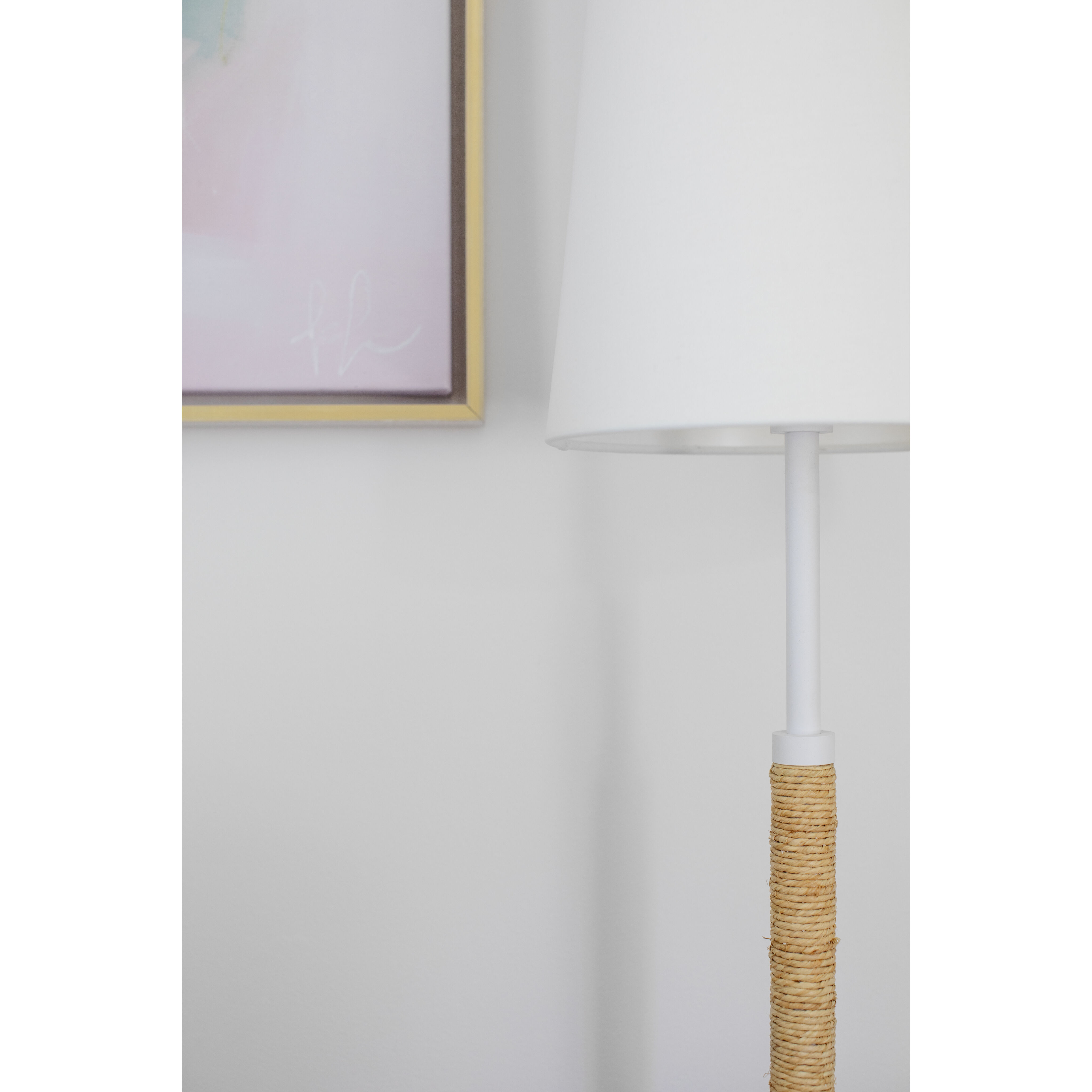 Mariana 70 inch 60.00 watt Textured White Floor Lamp Portable Light