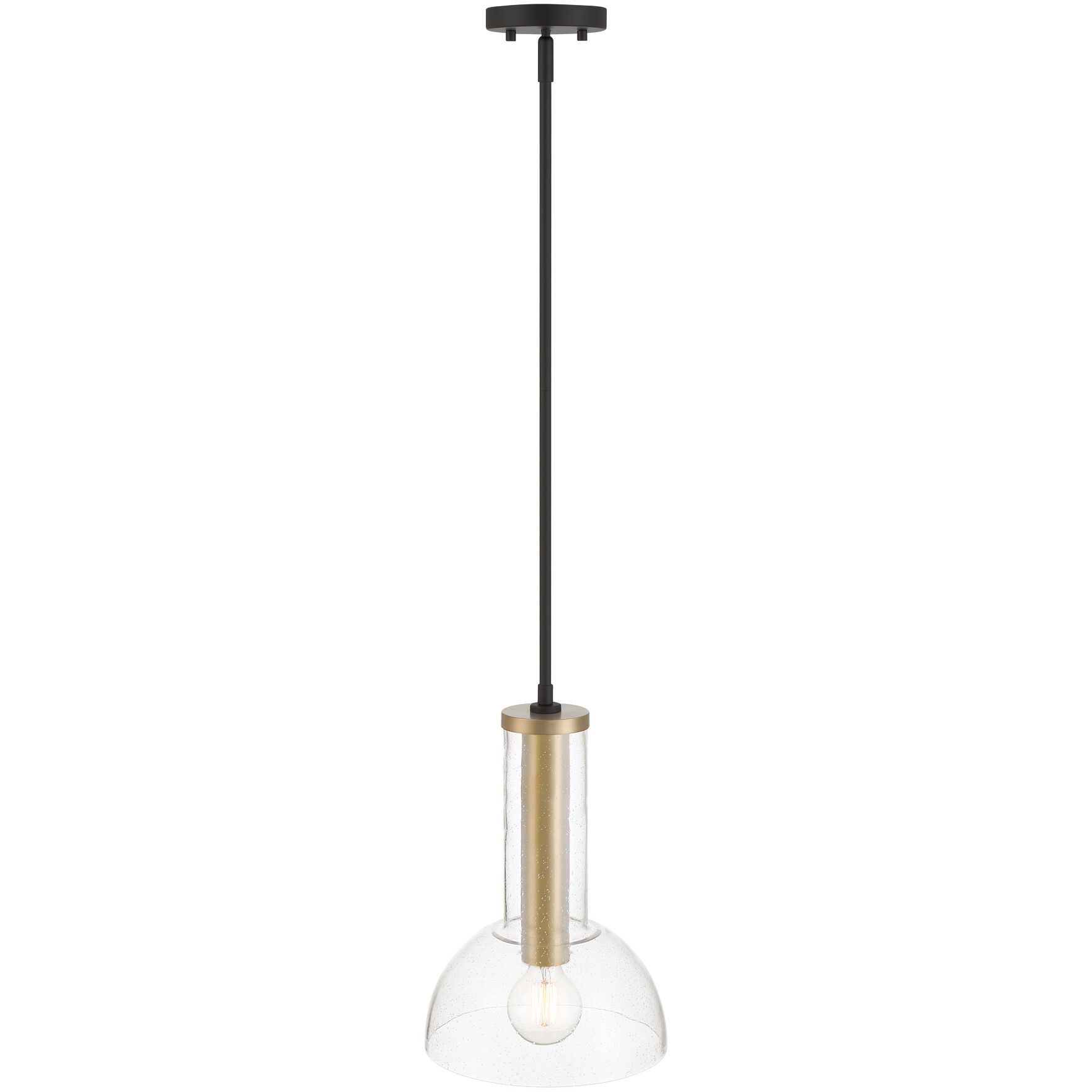 Nova 1 Light 10 inch Matte Black Pendant Ceiling Light
