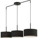 Bainbridge 3 Light 13 inch Black Chandelier Ceiling Light, Large