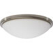 Button LED 17 inch Brushed Nickel LED Flush Mount Ceiling Light