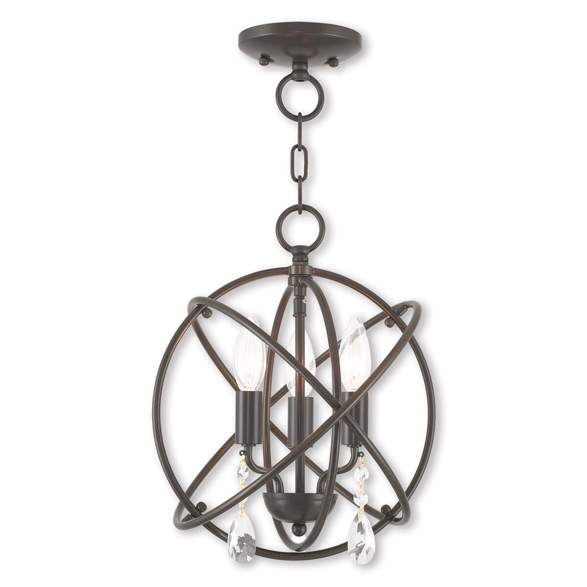 Aria 3 Light 12.00 inch Mini Chandelier