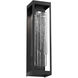 Outdoor Maison LED 26 inch Textured Black Outdoor Sconce in Clear Ledgestone