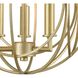 Loughton 3 Light 14 inch Golden Silver Chandelier Ceiling Light