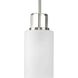League 1 Light 5 inch Brushed Nickel Mini Pendant Ceiling Light