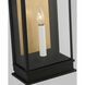 C&M by Chapman & Myers Cupertino 1 Light 10.25 inch Textured Black Outdoor Wall Lantern