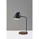Jude 19.5 inch 40 watt Black and Walnut Desk Lamp Portable Light, Simplee Adesso