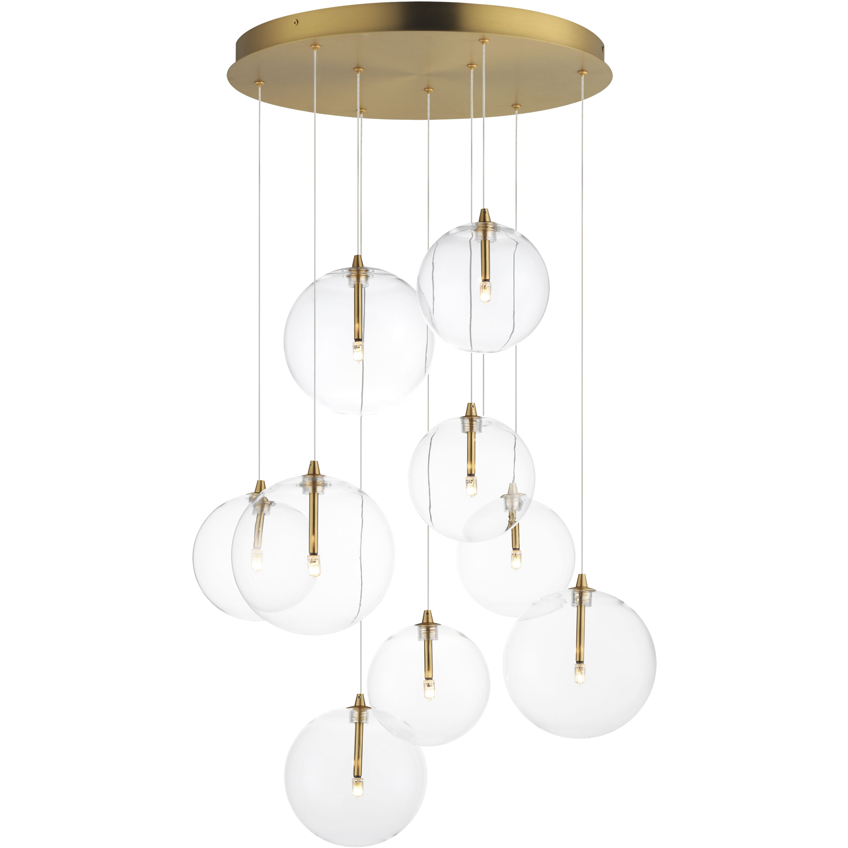 Global 9 Light 22.25 inch Pendant